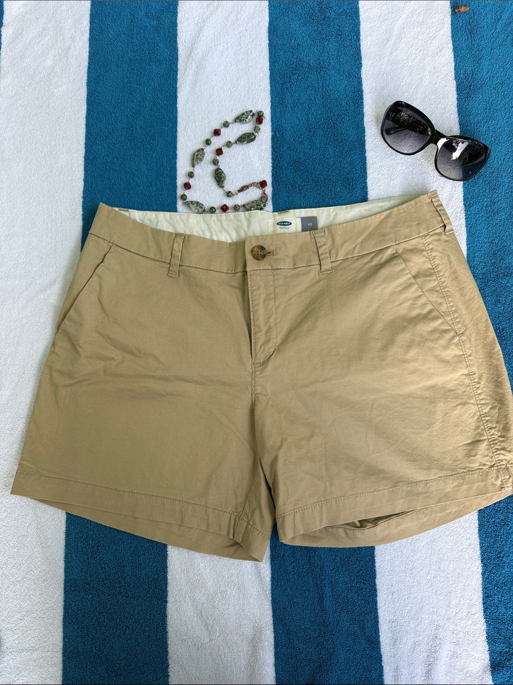 Old Navy Khaki Cotton Bermuda Shorts